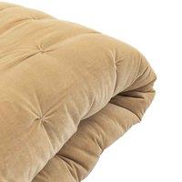 Crossland Grove Brinkley Velvet Bedspread Sand 2200X2400Mm, Brown