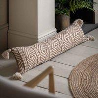 Crossland Grove Thea Woven Draught Excluder Cream 200X900Mm, Cream