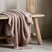 Crossland Grove Whitely Chenille Throw Natural 1300X1700Mm