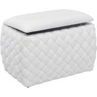 Artemis Home Plumeo Velvet Storage Ottoman - Cream, Cream
