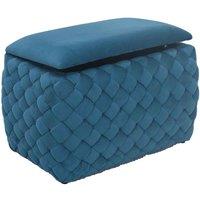 Artemis Home Plumeo Velvet Storage Ottoman - Teal, Green