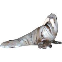 Objets d'art Objets D'art Miniature Glass Figurine - Walrus