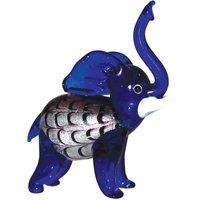 Objets d'art Objets D'art Miniature Glass Figurine - Blue Elephant