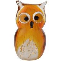 Objets d'art Objets D'art Glass Figurine - Amber Owl