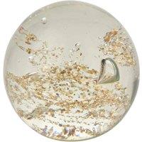 Objets d'art Objets D'art Glass Ornament - Gold Paperweight