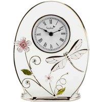 Sophia Classic Glass & Wire Dragonfly Mantel Clock