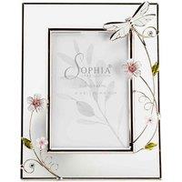 Sophia Classic Glass & Wire Dragonfly Frame 4inch X 6inch