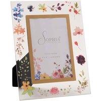 Sophia Floral Photo Frame 4inch X 6inch, Multi