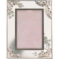 Sophia Classic Silver Daisy Photo Frame 4inch X 6inch, Silver