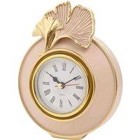 Sophia Classic Ginkgo Blush Round Mantel Clock