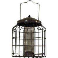Gardelle Heavy Duty Squirrel Proof Hanging Bird Nut Feeder, Brown