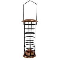Gardelle Copper Style Hanging Bird Suet Fat Ball Feeder, Gold