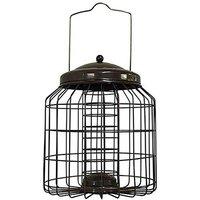 Gardelle Heavy Duty Squirrel Proof Hanging Bird Suet Fat Ball Feeder, Brown