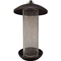Gardelle Large Hanging Steel Bird Suet And Fat Ball Feeder, Black