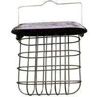 Gardelle Hanging Suet Block Bird Feeder For Gardelle Metal Bird Feeding Stations, Brown