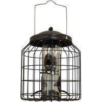 Gardelle Heavy Duty Squirrel Proof Hanging Bird Seed Feeder, Brown