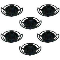 Gardelle Bottle Top Bird Seed Feeders set Of 6 , Green