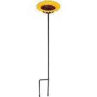 Gardelle Cast Iron Wild Bird Sunflower Dish Bird Feeder, Yellow