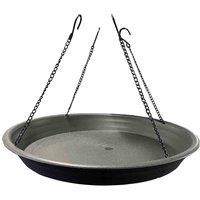 Gardelle Large Bird Feeder Seed Catcher Tray, Black