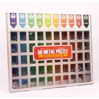 Professor Puzzle 50 Metal Puzzles, Silver