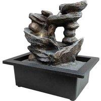 Wellbeing Cascading Rocks Fountain, Brown