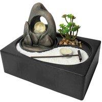 Wellbeing Zen Garden Water Fountain, Grey