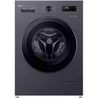 LG F4X1009NMK 9Kg 1400 Washing Machine Slate Grey, Grey