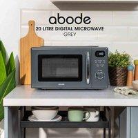 Abode AMD2004G Digital Microwave 20L Grey, Grey