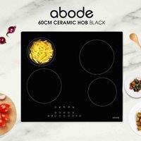 Abode A60EH301B 60Cm 4 Zone Electric Hob In Black, Black