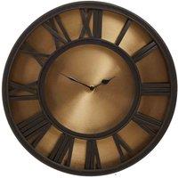 Fifty Five South Mateo Black And Gold Small Wall Clock, Black