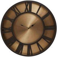 Fifty Five South Mateo Black And Gold Large Wall Clock, Black