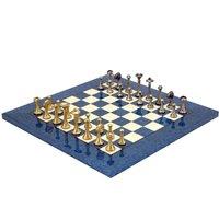 Italfama Blue Metropolis Chess Set, Multi