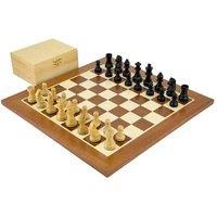 Regency Chess Down Head Black Championship Chess Set, Multi