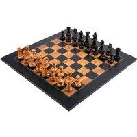 Rechapados Ferrer Black & Olive Deluxe Staunton Chess Set With Case, Multi
