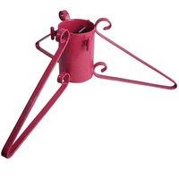 Garden Pride Standard Sparkle Christmas Tree Stand Pink Sparkle 4inch Diameter, Pink