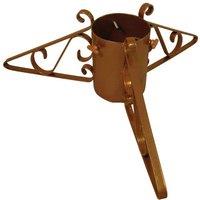 Garden Pride Scrolled Christmas Tree Stand Gold 5inch Diameter, Gold