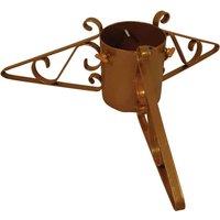 Garden Pride Scrolled Christmas Tree Stand Gold 6inch Diameter, Gold