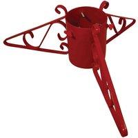 Garden Pride Scrolled Christmas Tree Stand Red 5inch Diameter, Red