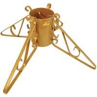 Garden Pride Premium Christmas Tree Stand Gold 3inch Diameter, Gold