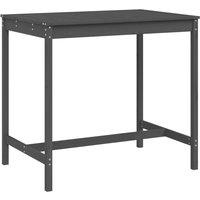 vidaXL Garden Table Grey 121x82.5x110 cm Solid Wood Pine, Grey