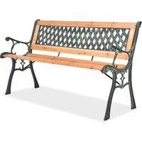 vidaXL Garden Bench 122 cm Wood, Brown