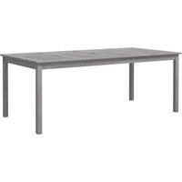 vidaXL Garden Table Grey 200x100x75 cm Solid Wood Acacia, Grey