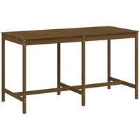 vidaXL Garden Table Honey Brown 203.5x90x110 cm Solid Wood Pine, Brown