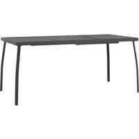 vidaXL Garden Table Anthracite 165x80x72 cm Steel Mesh, Grey
