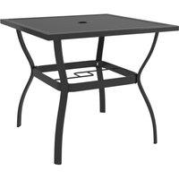 vidaXL Garden Table Anthracite 81.5x81.5x72 cm Steel, Grey