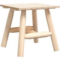 vidaXL Side Table 49x49x50 cm Solid Wood Spruce, Brown