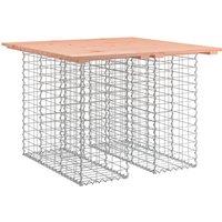 vidaXL Garden Bench Gabion Design 100x102x72 cm Solid Wood Douglas, Brown