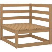 vidaXL Garden Corner Sofa Honey Brown Solid Wood Pine, Brown