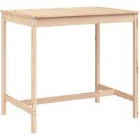 vidaXL Garden Table 121x82.5x110 cm Solid Wood Pine, Brown