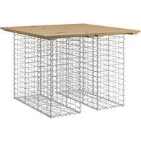 vidaXL Garden Bench Gabion Design 100x102x72 cm Impregnated Wood Pine, Brown